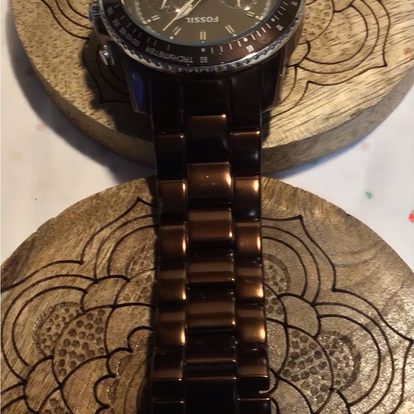 Bronze Fossil Watch - Seize 6 inches or less - Picture 3 of 4